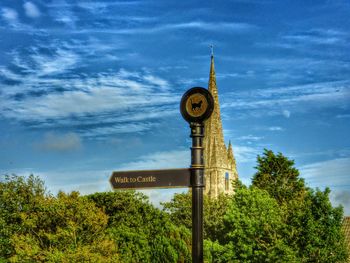 Low angle view of clock tower