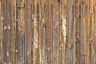 Full frame shot of wooden fence