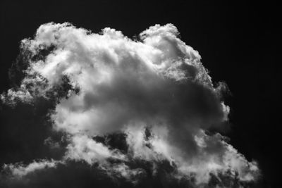 Low angle view of clouds in sky