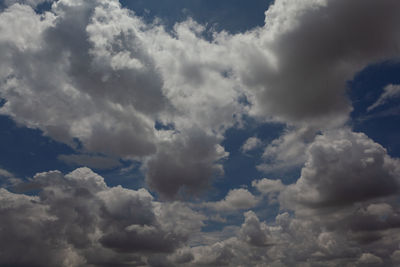 Low angle view of clouds in sky