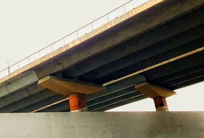 Low angle view of bridge against sky