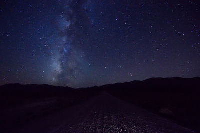 Scenic view of landscape at night