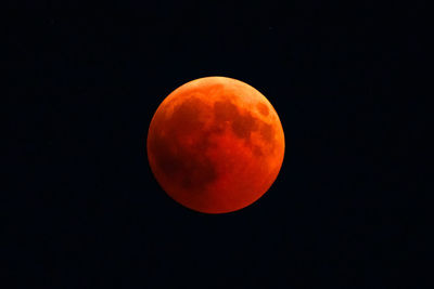 Scenic view of moon against sky at night