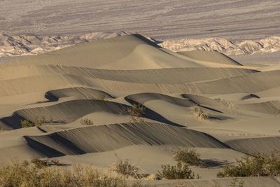 High angle view of arid landscape
