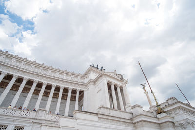 Low angle view of historic building against sky