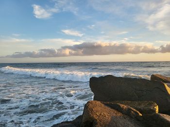 Scenic view of sea against sky