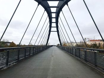 View of suspension bridge