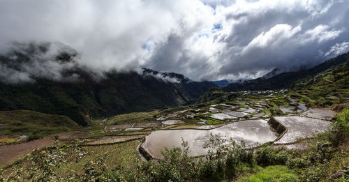 Scenic view of landscape against sky