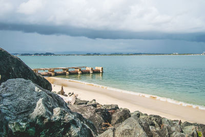 Scenic view of sea against sky