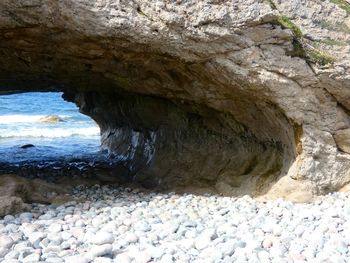 Rock formations in cave
