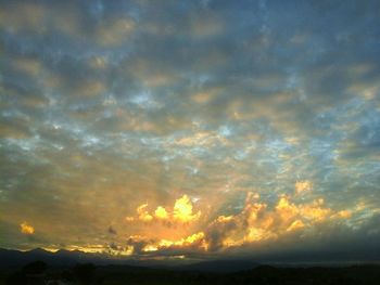 Scenic view of sky during sunset