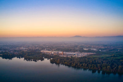 Paper mill and mt. baldo in the far distance