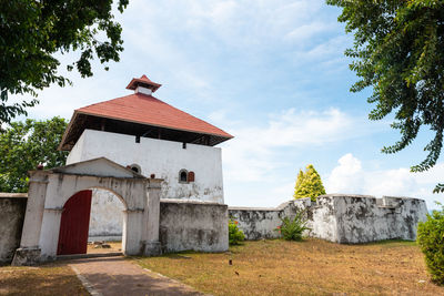 View of traditional building against sky