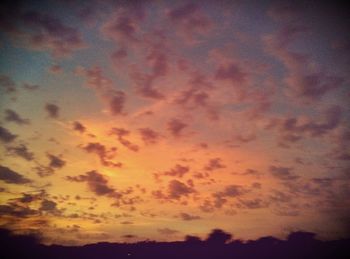 Low angle view of dramatic sky