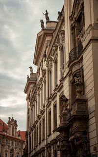 Low angle view of historic building against sky