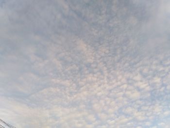 Low angle view of clouds in sky