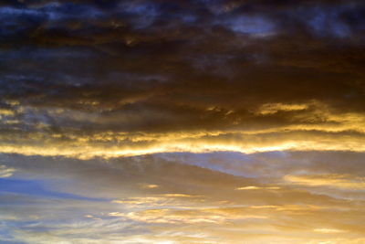 Full frame shot of dramatic sky