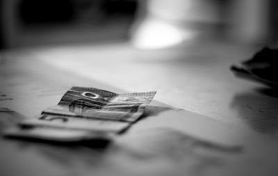 Close-up of paper
