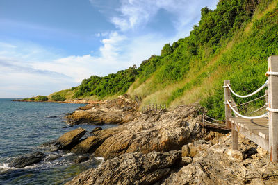 Scenic view of sea against sky