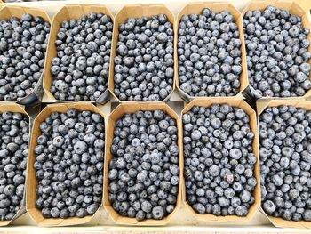 High angle view of fruits for sale in market