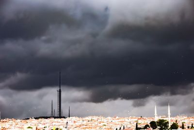 Low angle view of buildings against sky