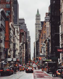 Traffic on city street