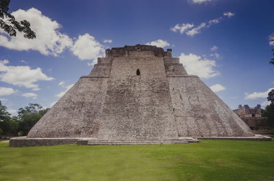 Castle against cloudy sky