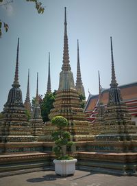 Low angle view of temple