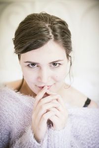 Portrait of beautiful young woman