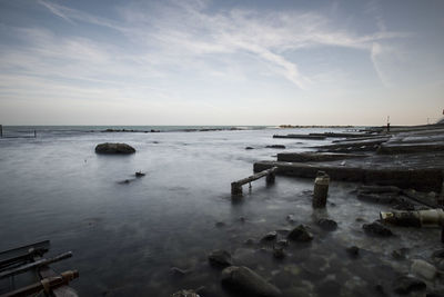 Scenic view of sea against sky