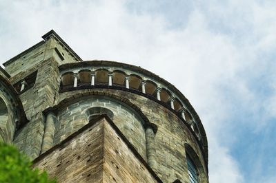 Low angle view of historic building against sky