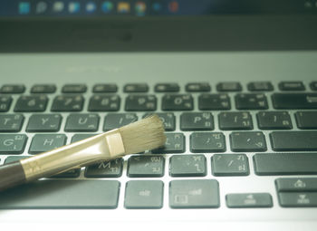 Close-up of computer keyboard