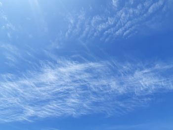 Low angle view of clouds in sky