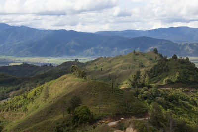 Scenic view of landscape against sky