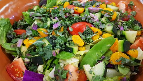 Close-up of vegetable salad in bowl