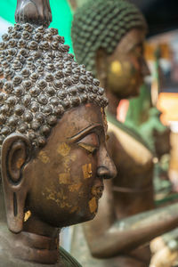 Close-up of buddha statue