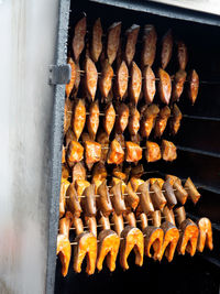 View of sausages