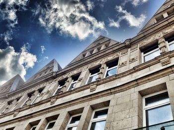 Low angle view of building against sky