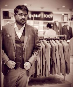 Man standing at store