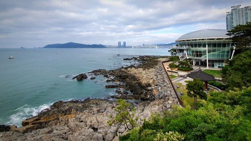 Scenic view of sea against sky