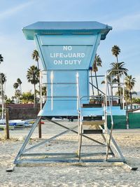 Lifeguard stand  at beach