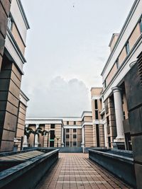 Low angle view of buildings against sky