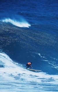 Man surfing in sea