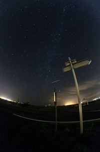 Low angle view of star field at night