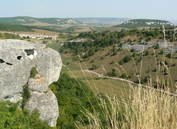 Aerial view of cityscape against sky