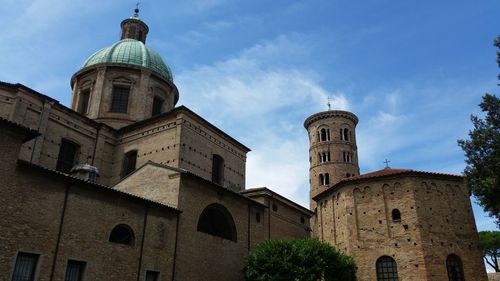 Low angle view of historic building against sky