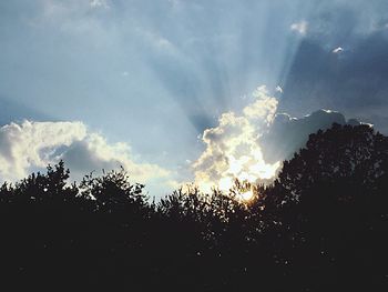 Clouds over landscape