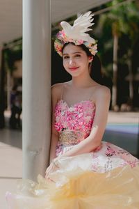 Portrait of a smiling young woman