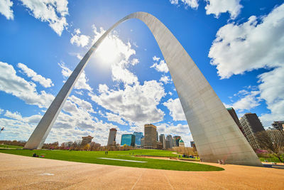 Low angle view of buildings against sky