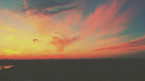 Scenic view of sky at sunset